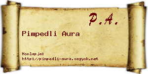 Pimpedli Aura névjegykártya